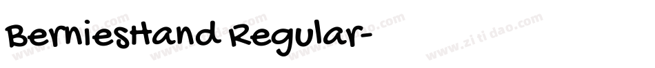 BerniesHand Regular字体转换